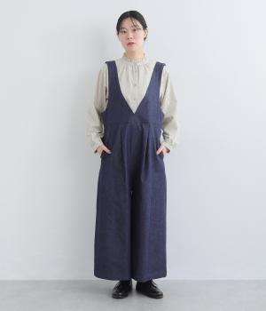 コットンデニムサロペット