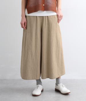 リネンコットンワイドパンツ
