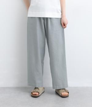 テンセル天日干しワッシャーイージーパンツ(サックス-F)