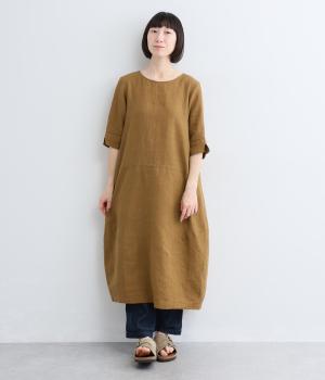 フレンチリネンバルーンワンピース