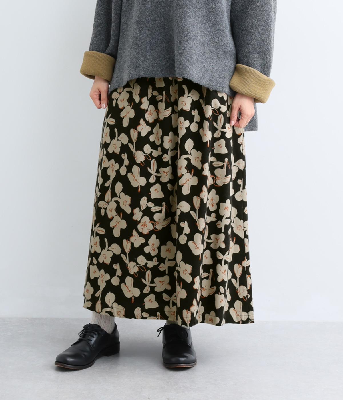 ビエラ起毛花柄Aラインスカート｜nofl（ノフル）の商品詳細