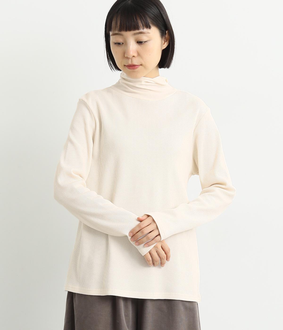 タートルネックカットソー(アイボリー-F)