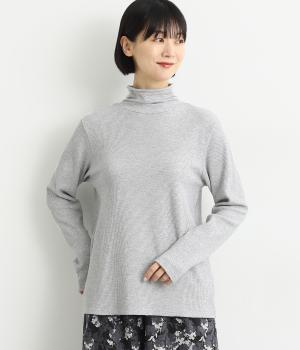 タートルネックカットソー(ライトグレー-F)