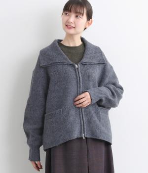 ニットWジップアップカーディガン