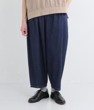 7．4ｏｚ甘練りソフトデニムバルーンパンツ(ネイビー-F)