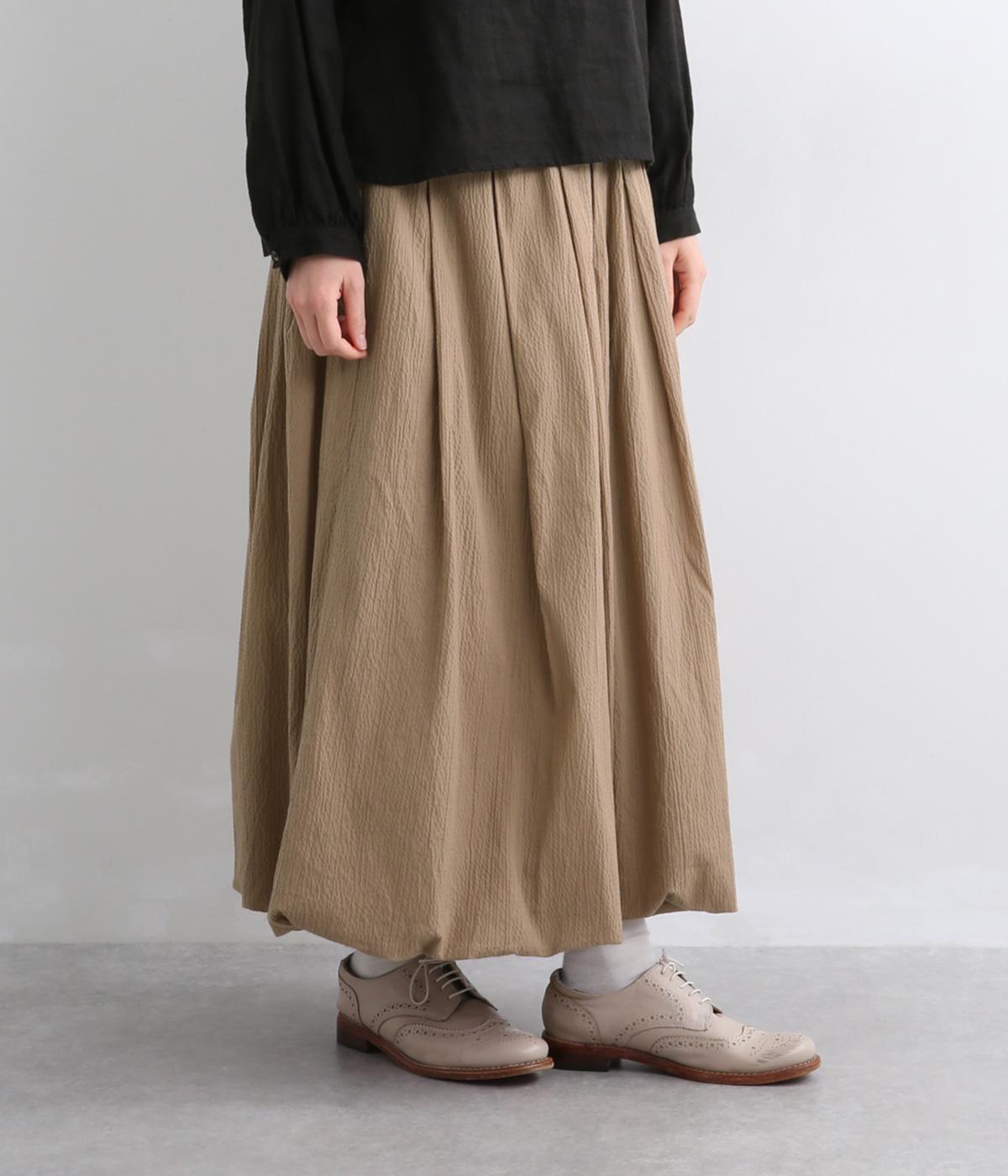タック入りバルーンスカート(ベージュ-F)