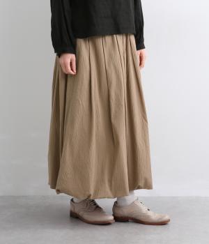 タック入りバルーンスカート(ベージュ-F)