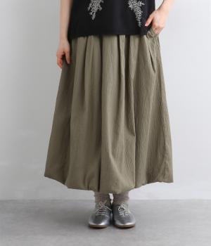 タック入りバルーンスカート(カーキ-F)