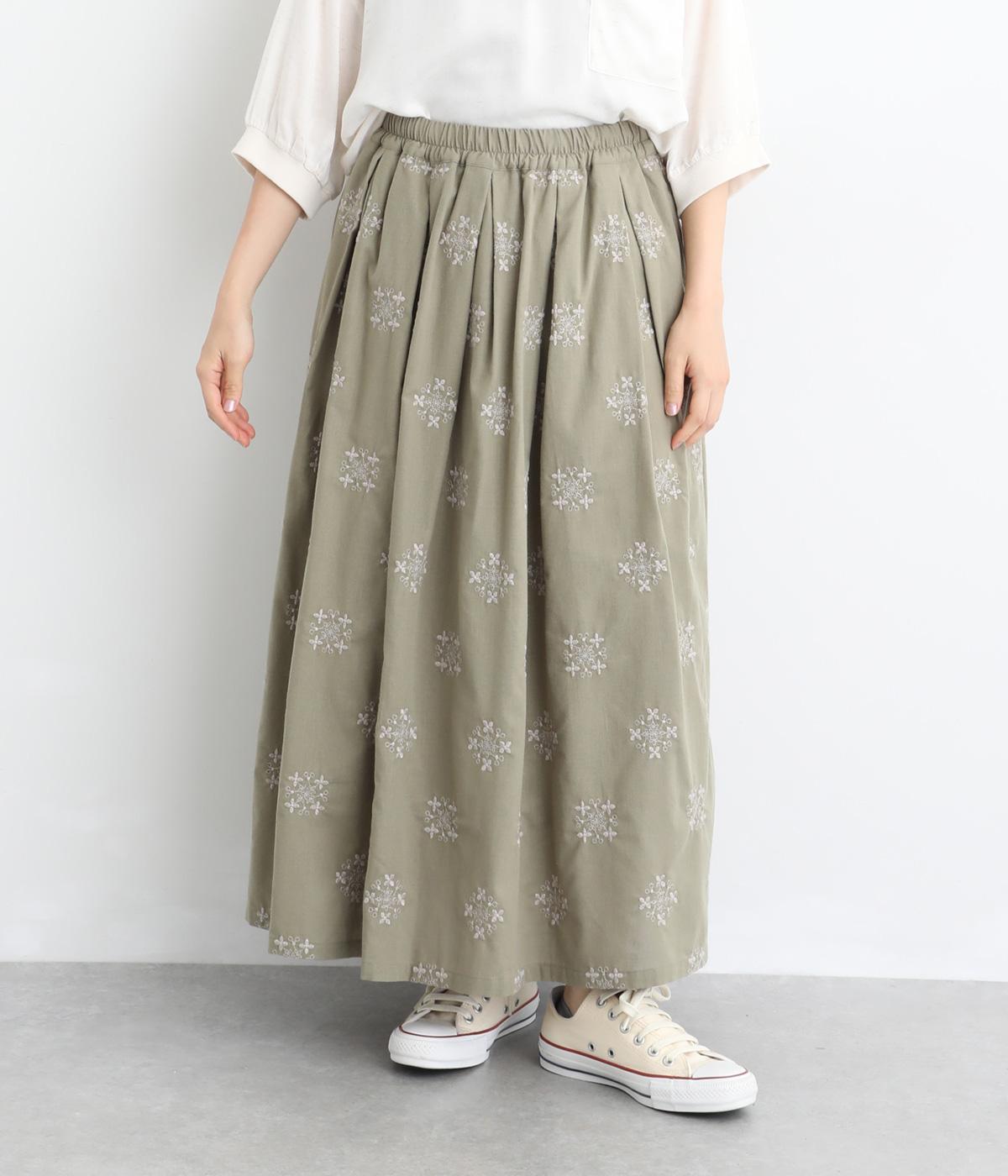 総刺繍タックフレアスカート｜cloudnine（クラウドナイン）の商品詳細