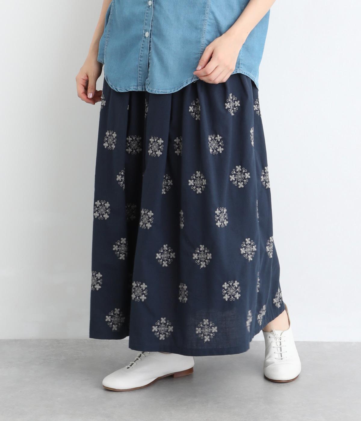 総刺繍タックフレアスカート｜cloudnine（クラウドナイン）の商品詳細