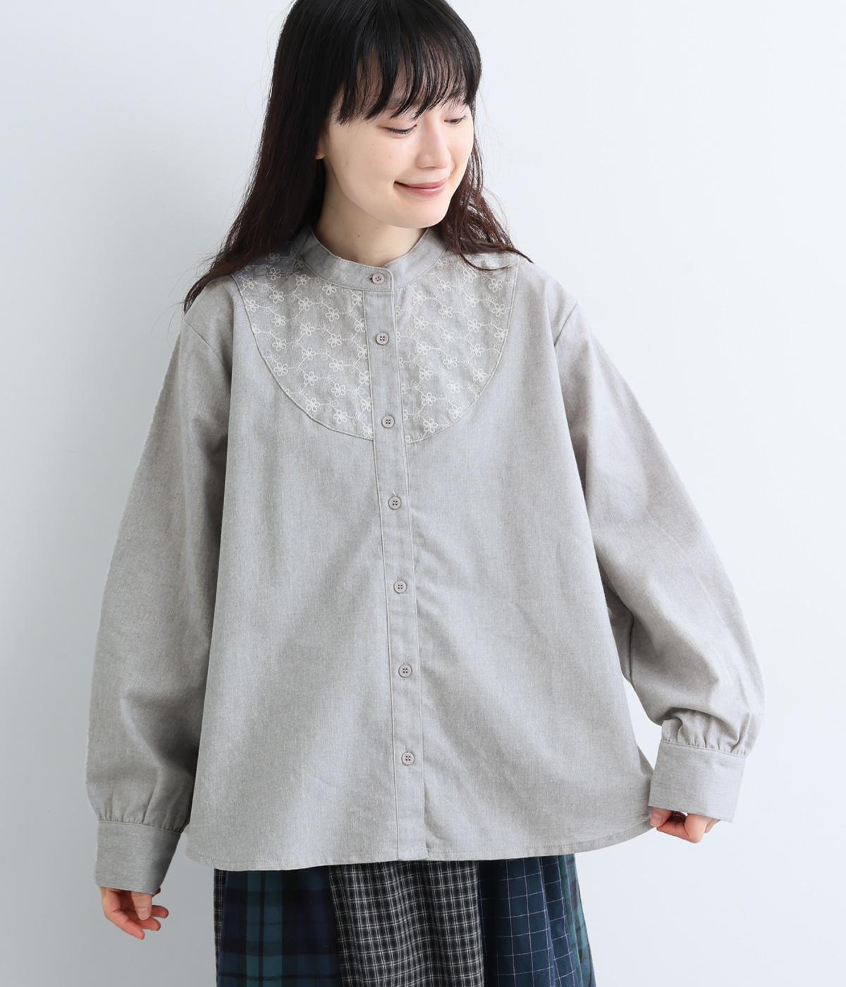表起毛ヨーク刺繍ブラウス｜cloudnine（クラウドナイン）の商品詳細