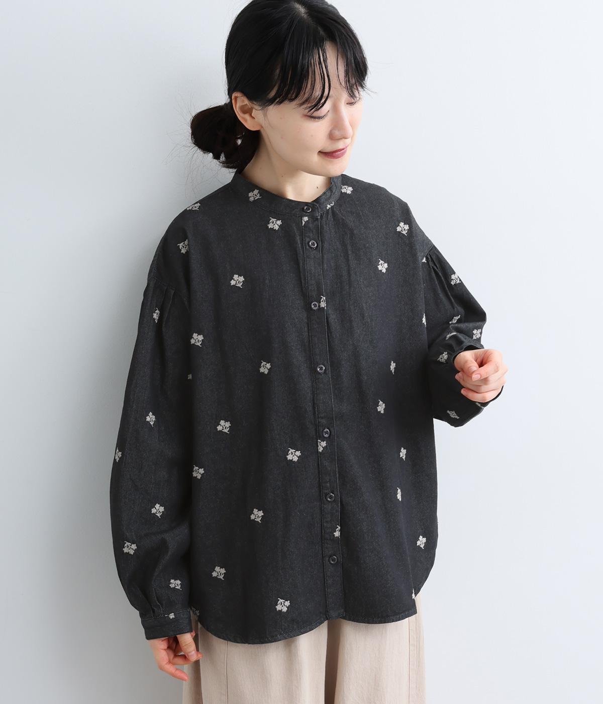 花柄刺繍デニムブラウス｜cloudnine（クラウドナイン）の商品詳細