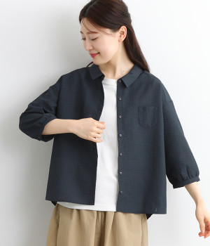 シャドーストライプシャツ