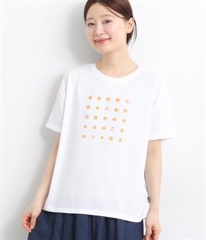 お祭りドットプリントTシャツ(オフA/ヨーヨー-L)