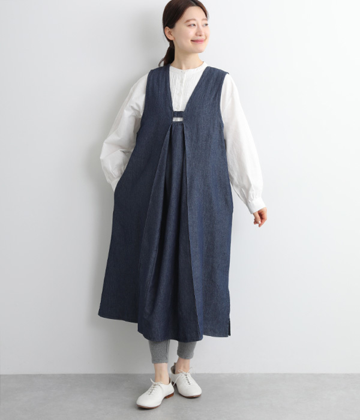 2wayジャンパースカート(インディゴネイビー-M)