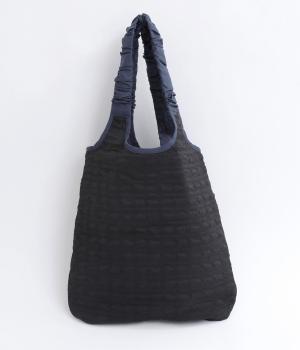 配色リバーシブルバッグ(ブラック×ネイビー-ONESIZE)