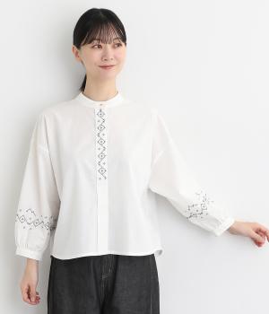星座刺繍ブラウス(キナリ-L)