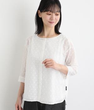 夜空のカットドビー＋プリントシャツ(オフ-L)