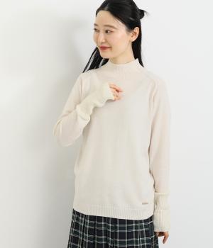 2枚襟ハイネックプルオーバー(キナリ-L)