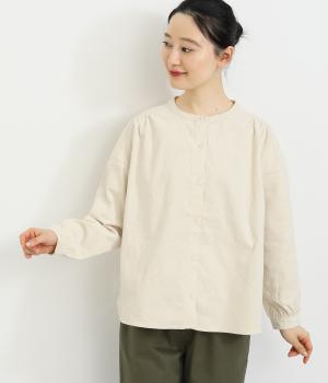 コーデュロイワイドシャツ(アイボリー-L)