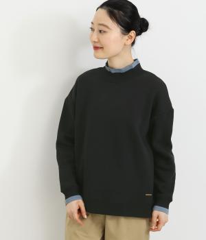 編立てリブ付きカットプルオーバー(ネイビー-M)