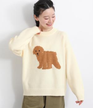 DOG＆CATニットプルオーバー(アイボリー-M)