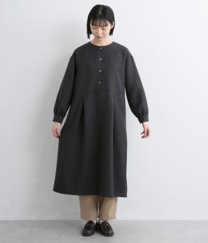 ウエスト切り替えワンピース(ブラック-L)