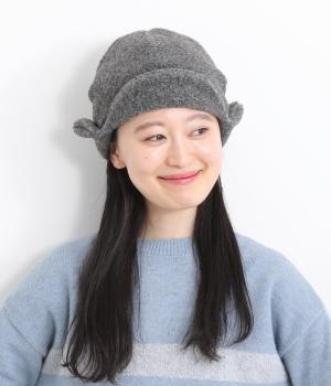 ダーニング刺繍入りキャップ(ダークグレー-F)