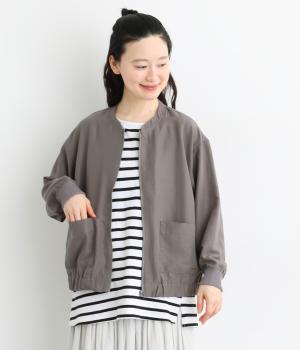 ジップあきブルゾン(チャコール-L)