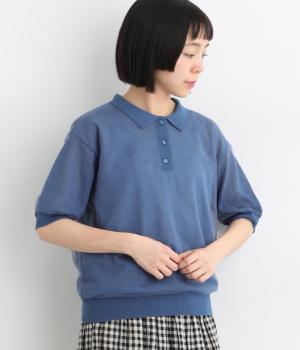 シアーポロシャツ(ブルー-L)