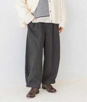 裾ゴムパンツ（チャコール・L）