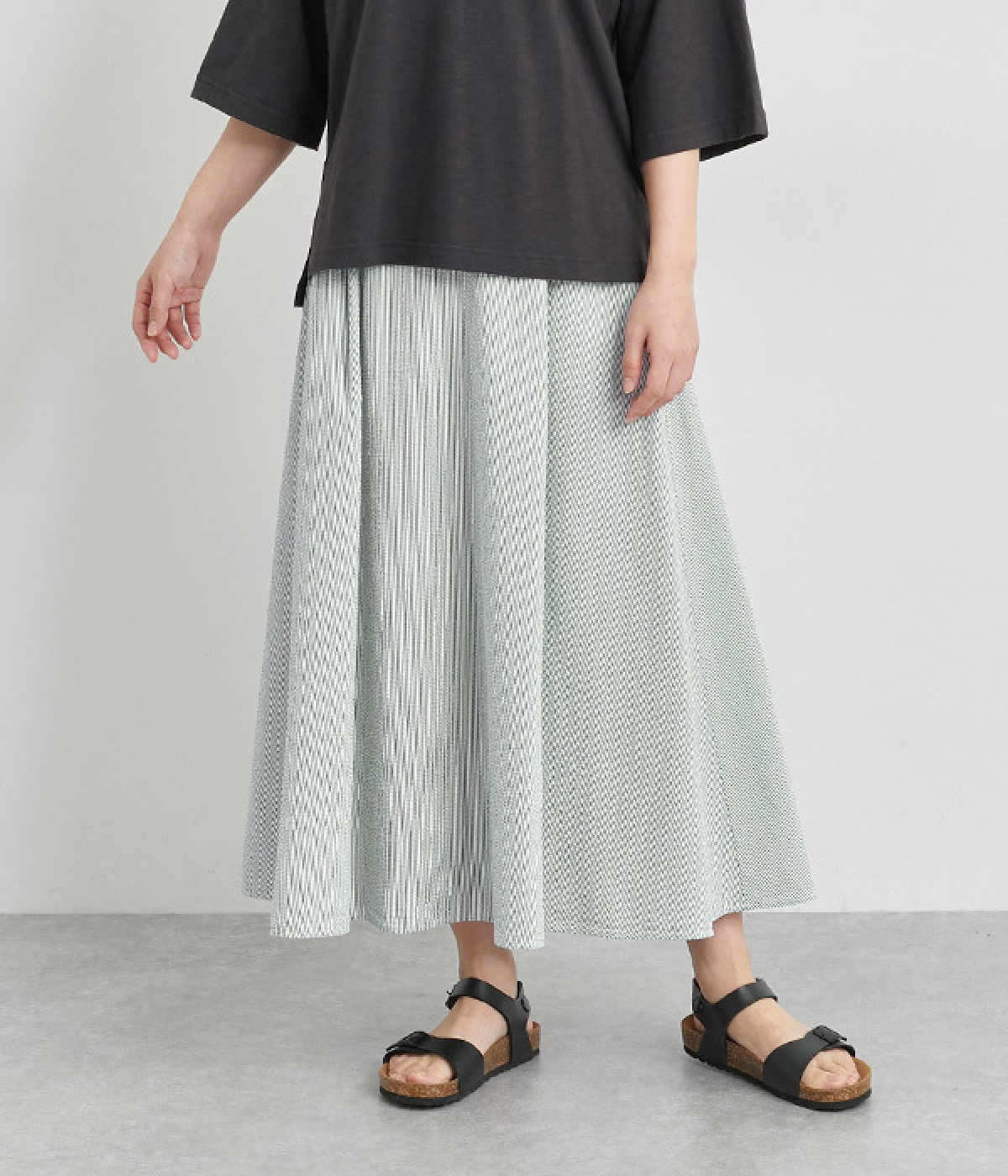 サッカースカート(ブルーストライプ-M)