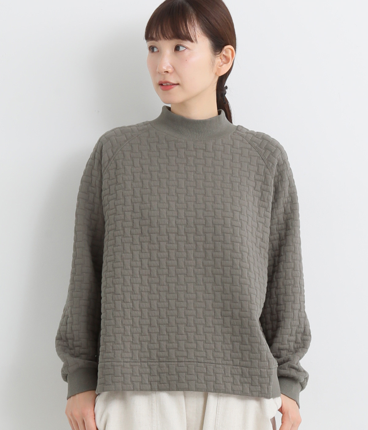 バスケットフクレジャカードプルオーバー(グレー-L)