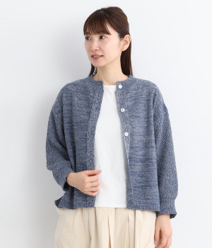 2wayカーディガン(ブルー-M)