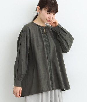 テープギャザープルオーバー(チャコール-ONESIZE)