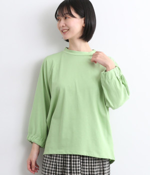 ハイツイストコットンドルマンプルオーバー(グリーン-ONESIZE)