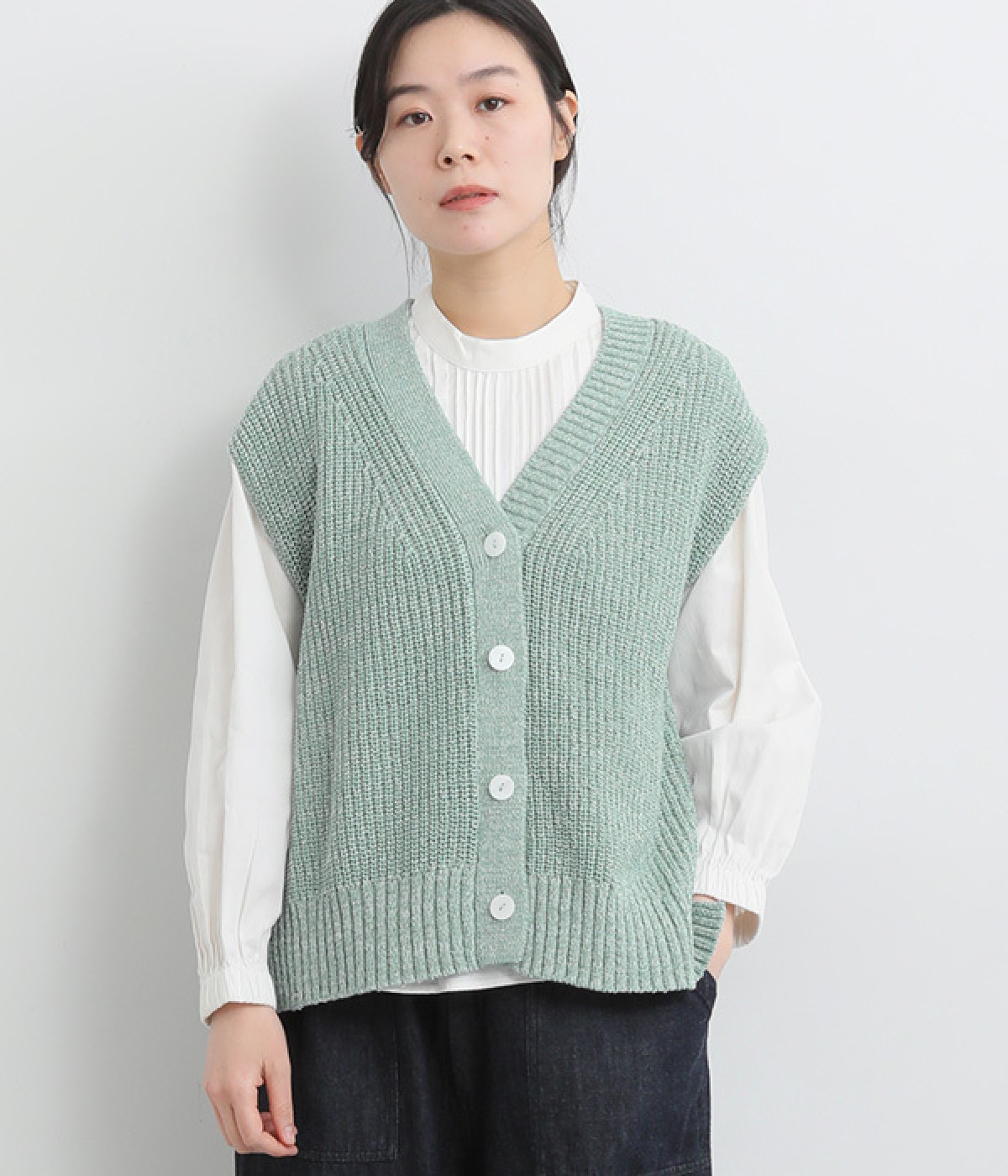 テープヤーンニットベスト｜LILASIC（リラシク）の商品詳細