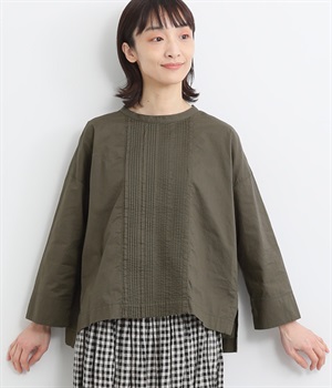 コットンドビーピンタックプルオーバー