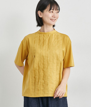 布帛タックハーフスリーブTシャツ