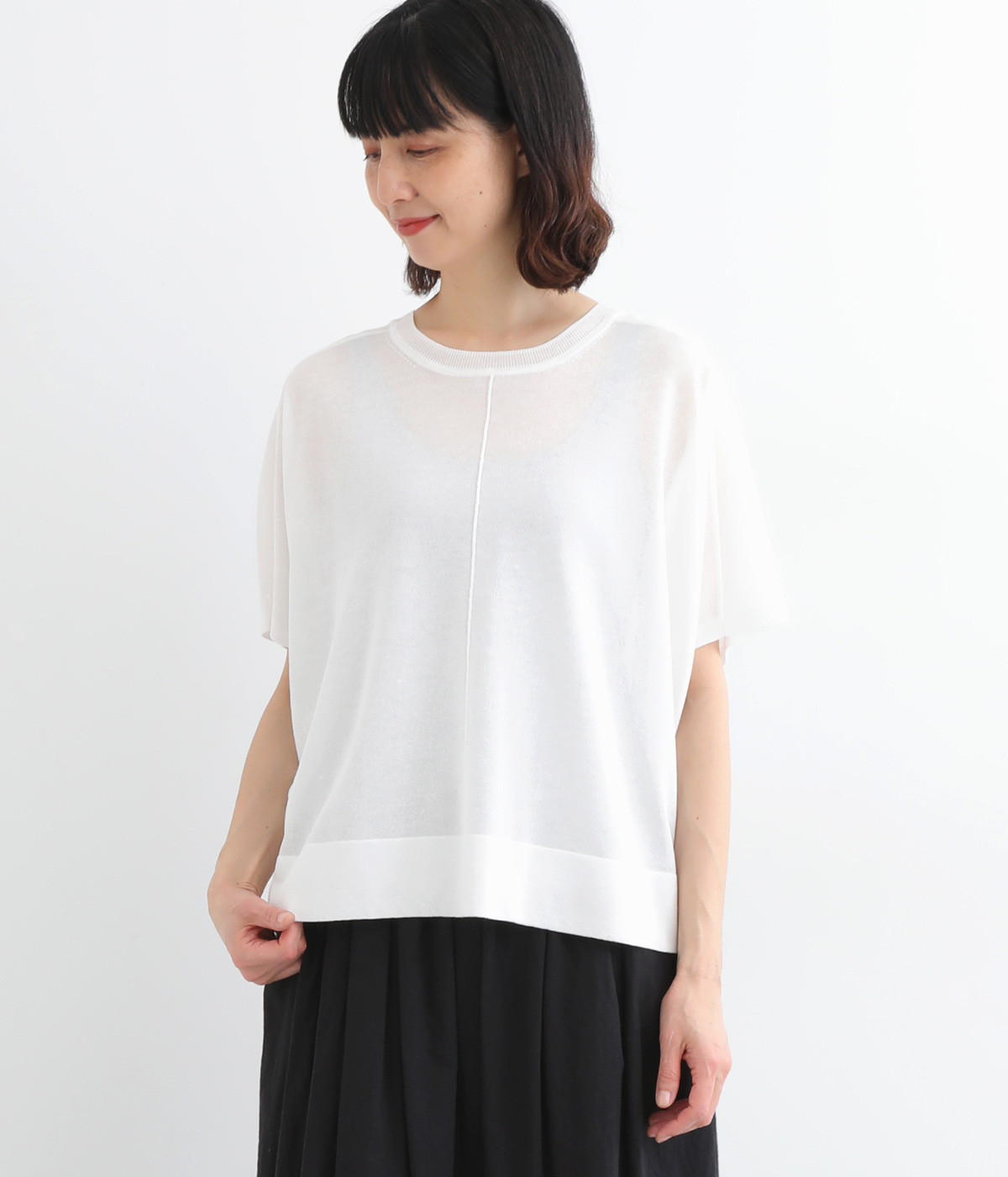 シアードット2wayカーディガン(オフホワイト-ONESIZE)