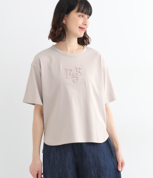 エンボスロゴTシャツ(ライトグレー-L)