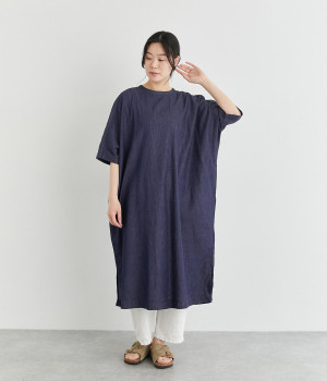 コットンツイル2wayドルマンワンピース