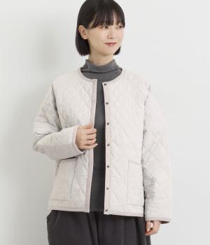 SORONA　中綿ブルゾン(ライトグレー-F)