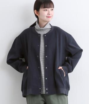 ストレッチソフトメルトンリブブルゾン