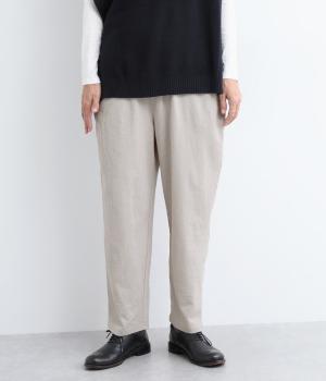 カットサッカーテーパードパンツ(グレー-L)