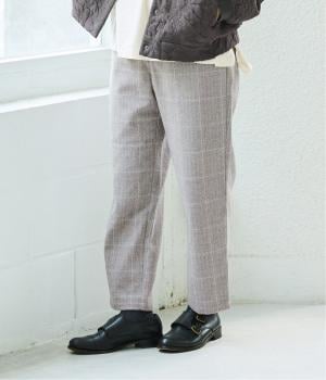 ツイードテーパードパンツ(グレー-M)