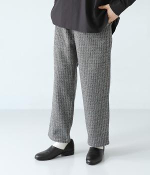 ツイードテーパードパンツ(チャコール-L)