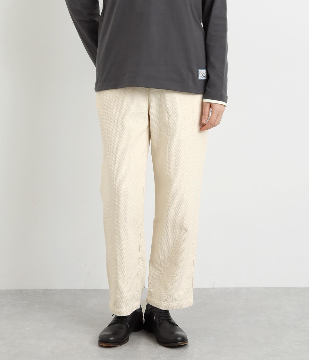 コットンテーパードパンツ(アイボリー-M)