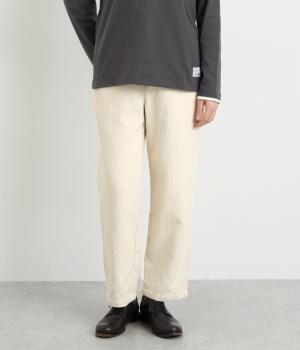 コットンテーパードパンツ(アイボリー-M)