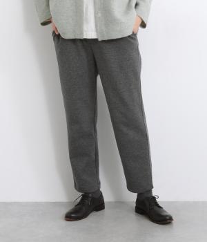 ツイルジャージ裏起毛パンツ(チャコール-L)